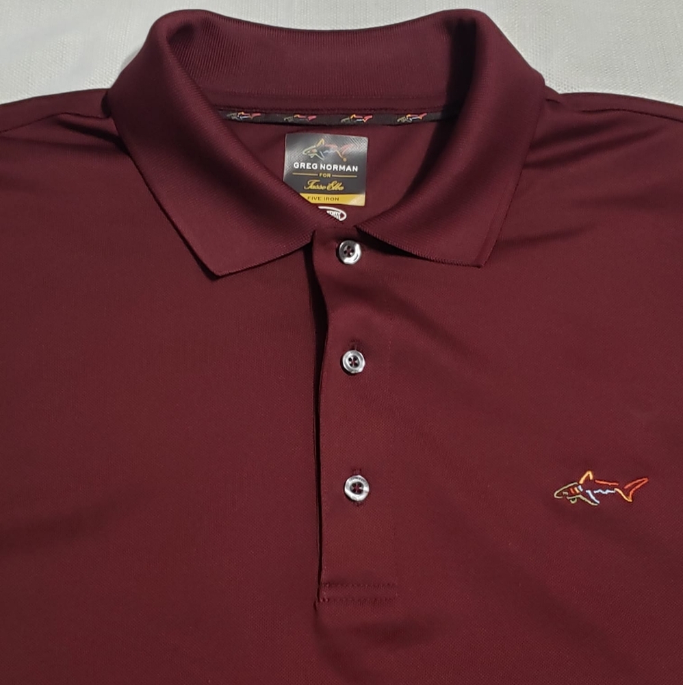 Greg Norman Collection Men's Maroon Polo Shirt